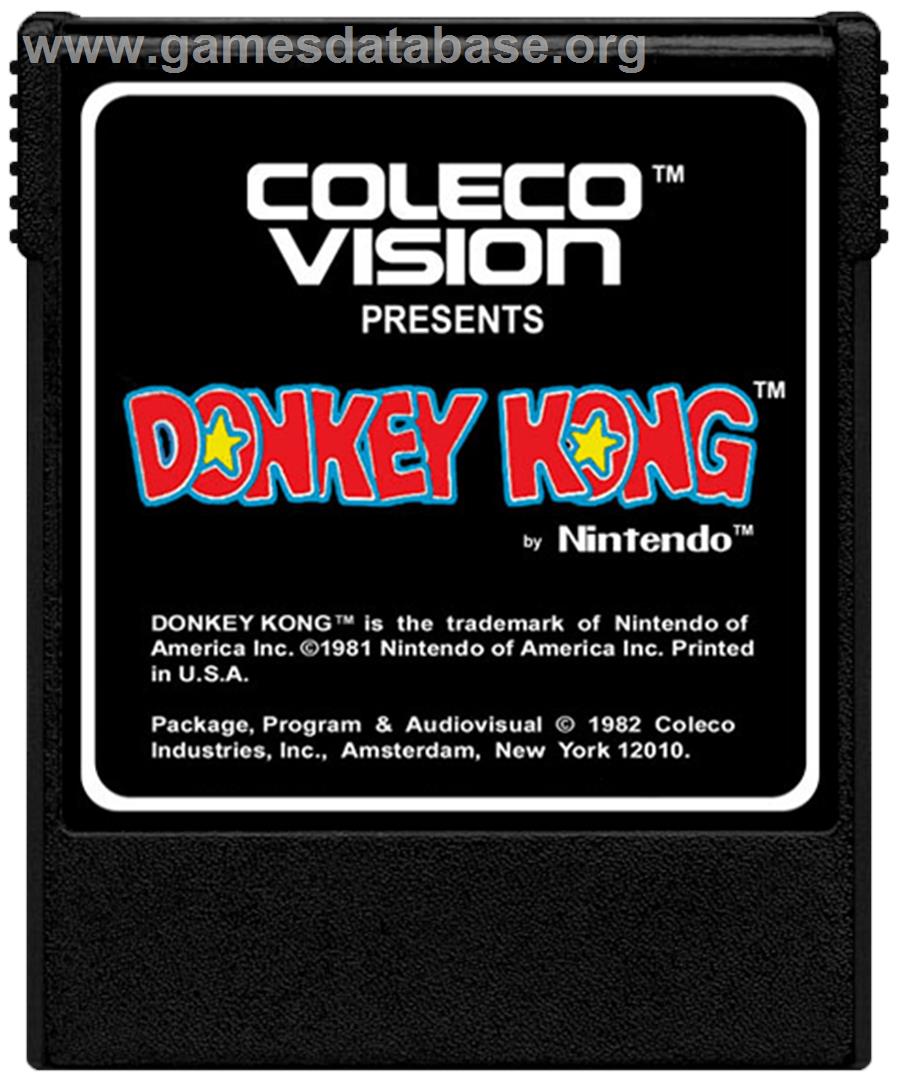 Donkey Kong - Coleco Vision - Artwork - Cartridge