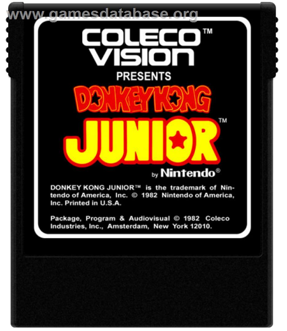 Donkey Kong Junior - Coleco Vision - Artwork - Cartridge
