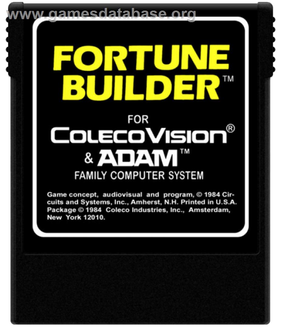 Fortune Builder - Coleco Vision - Artwork - Cartridge
