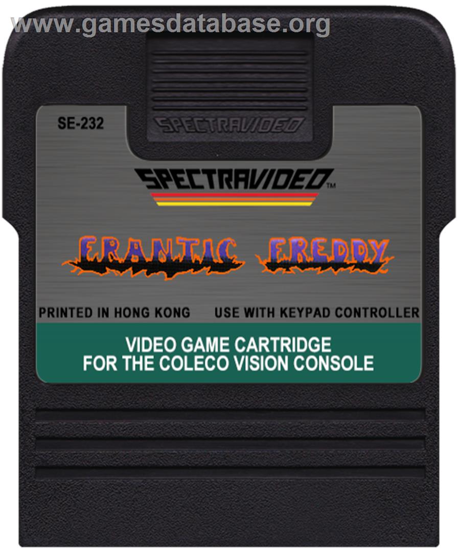 Frantic Freddy - Coleco Vision - Artwork - Cartridge