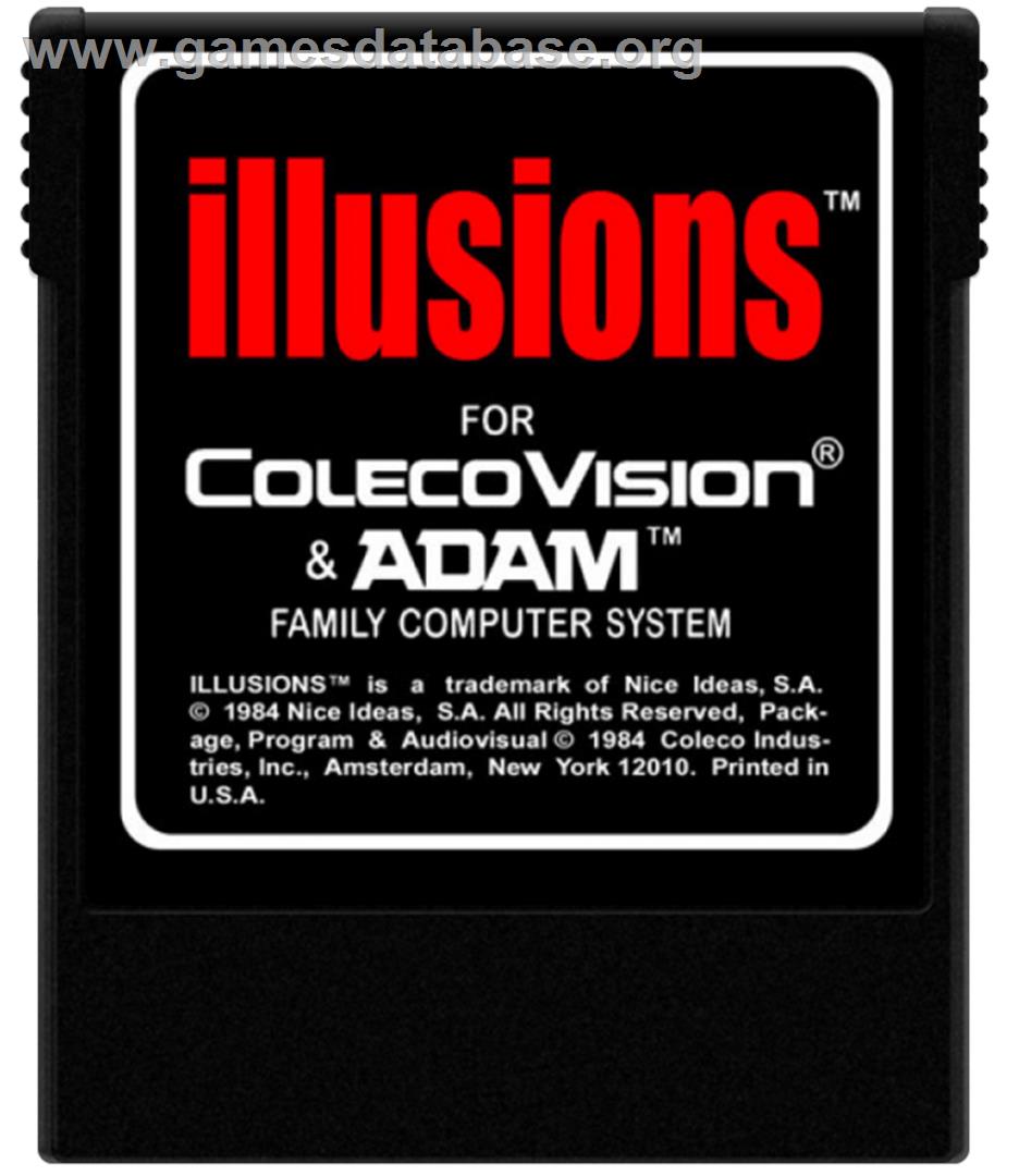 Illusions - Coleco Vision - Artwork - Cartridge