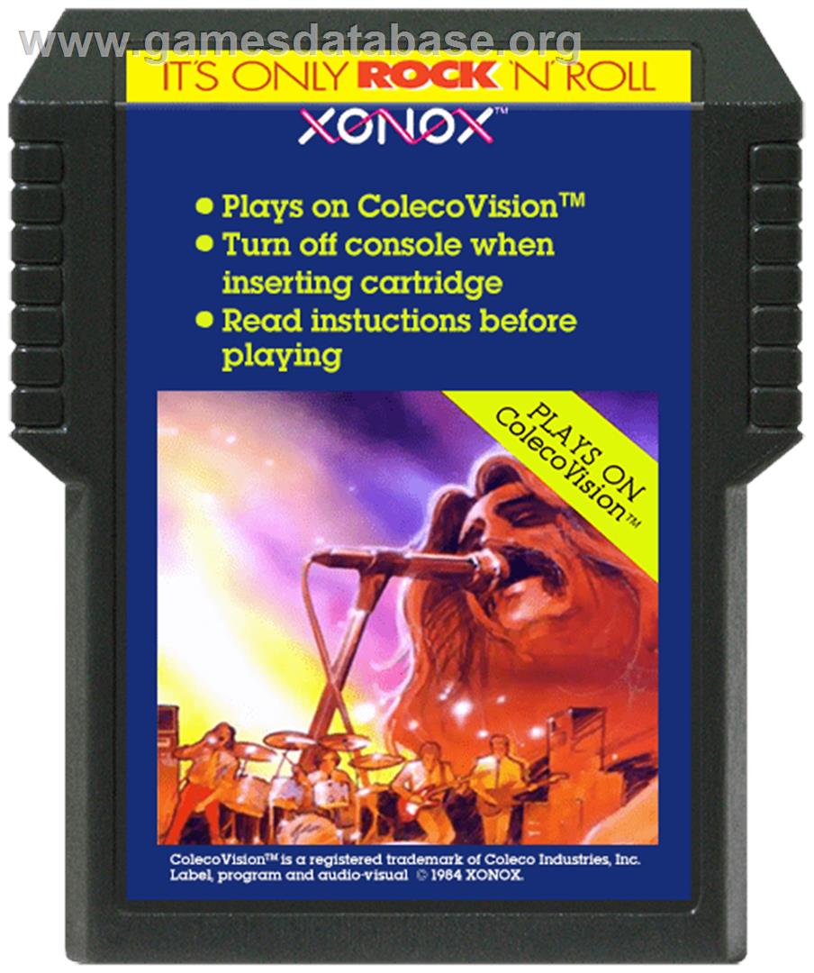 It's Only Rock 'n' Roll - Coleco Vision - Artwork - Cartridge