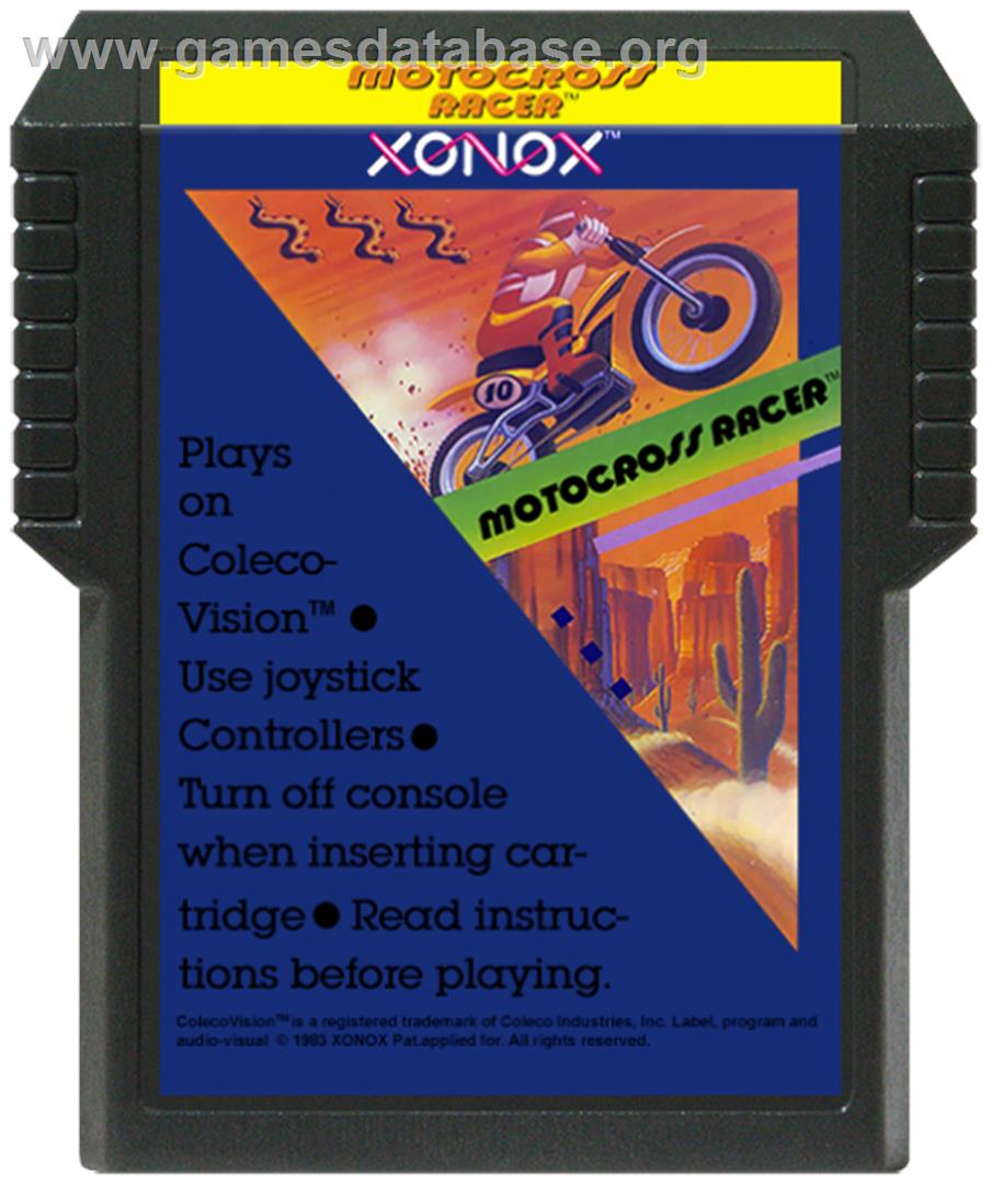 Motocross Racer - Coleco Vision - Artwork - Cartridge