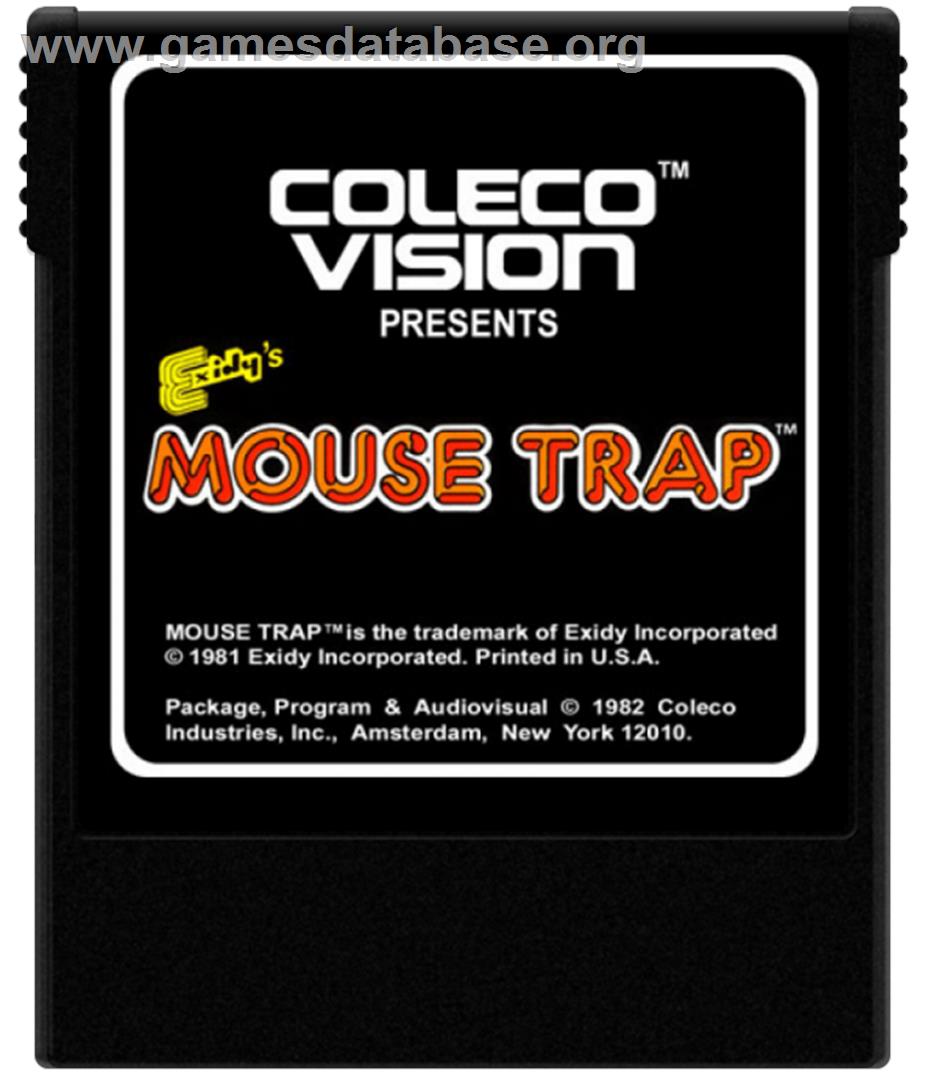 Mouse Trap - Coleco Vision - Artwork - Cartridge