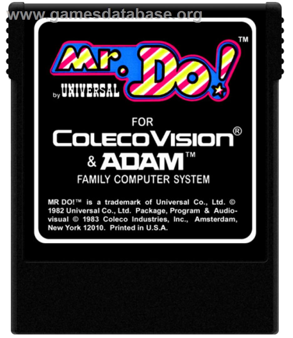 Mr. Do! - Coleco Vision - Artwork - Cartridge