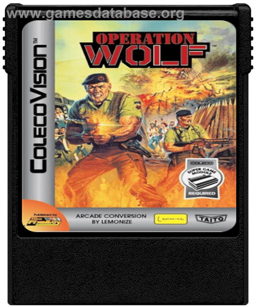 Operation Wolf - Coleco Vision - Artwork - Cartridge