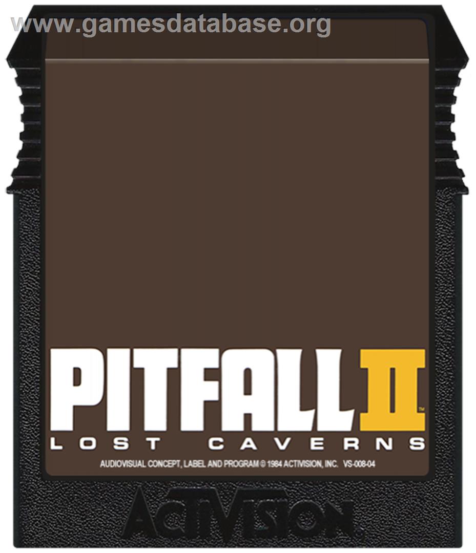 Pitfall 2 - Lost Caverns - Coleco Vision - Artwork - Cartridge