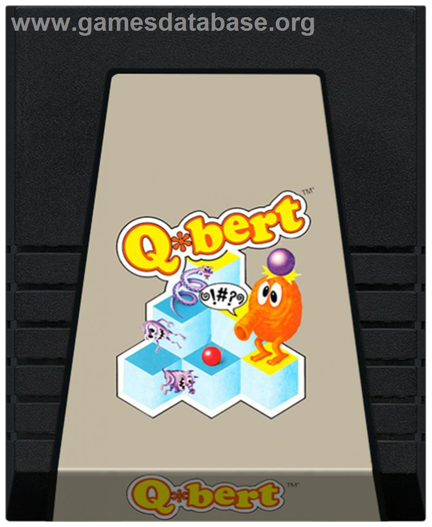 Q*bert - Coleco Vision - Artwork - Cartridge