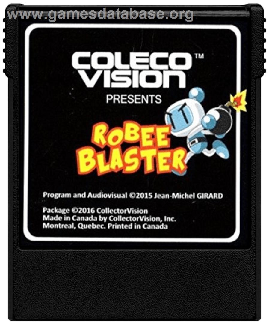 Robee Blaster - Coleco Vision - Artwork - Cartridge