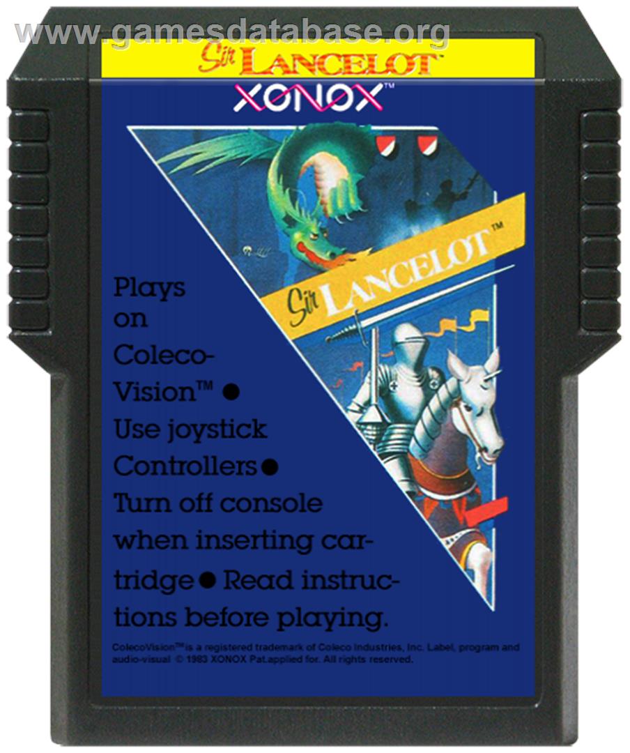 Sir Lancelot - Coleco Vision - Artwork - Cartridge