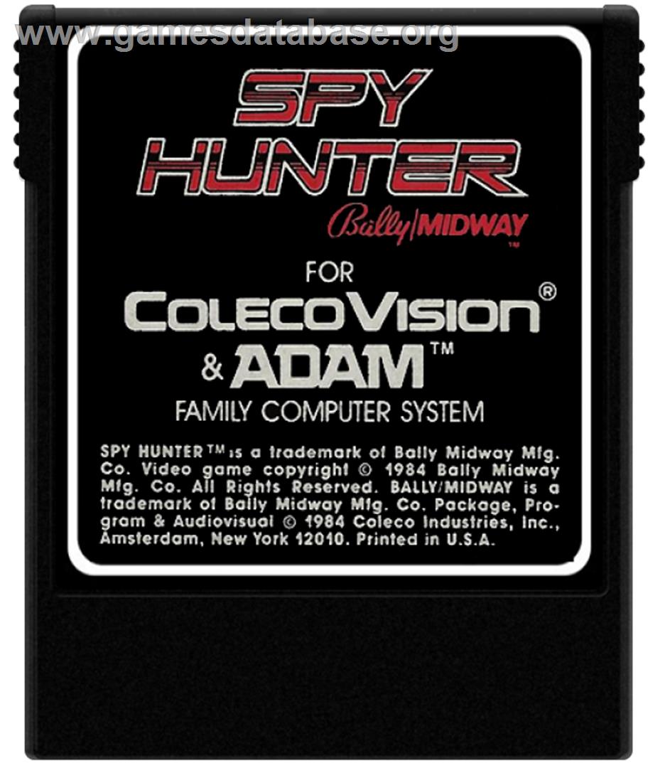 Spy Hunter - Coleco Vision - Artwork - Cartridge
