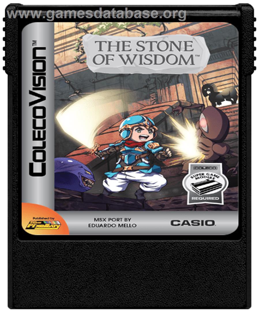 Stone Of Wisdom - Coleco Vision - Artwork - Cartridge