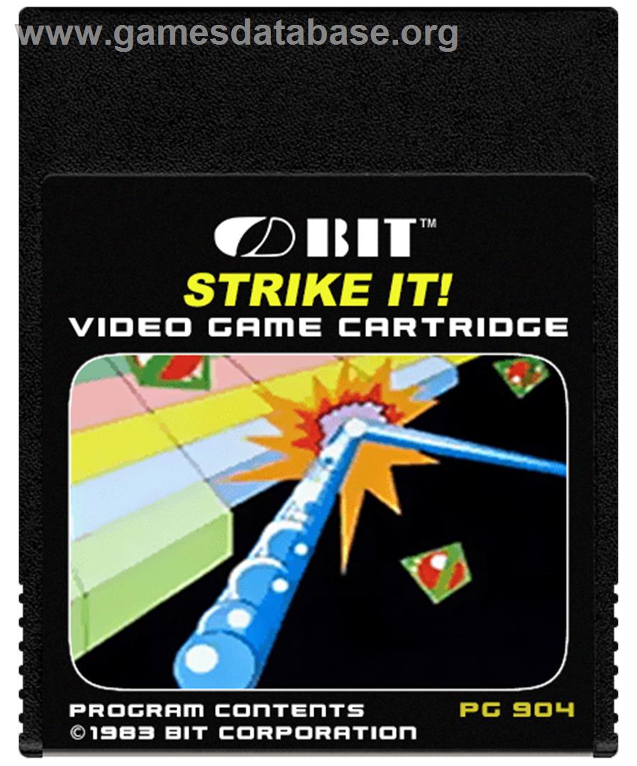 Strike It! - Coleco Vision - Artwork - Cartridge