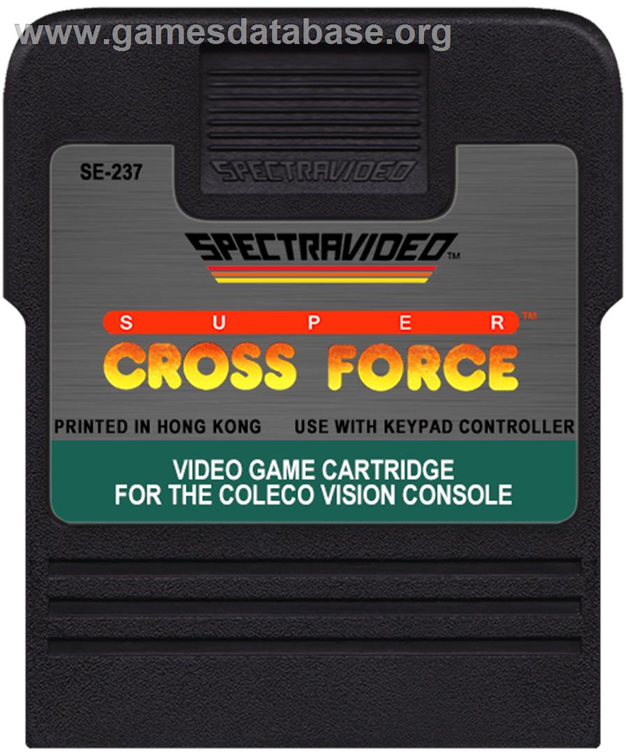 Super Cross Force - Coleco Vision - Artwork - Cartridge