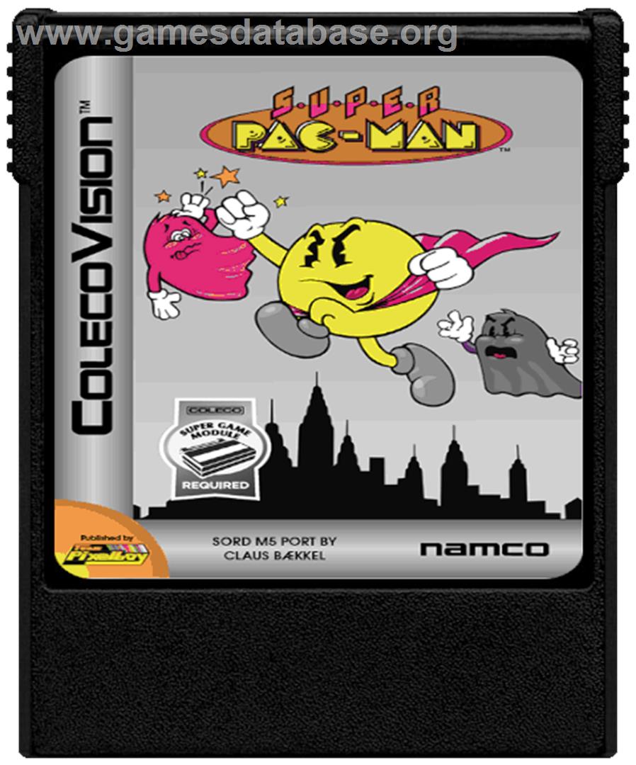 Super Pac-Man - Coleco Vision - Artwork - Cartridge