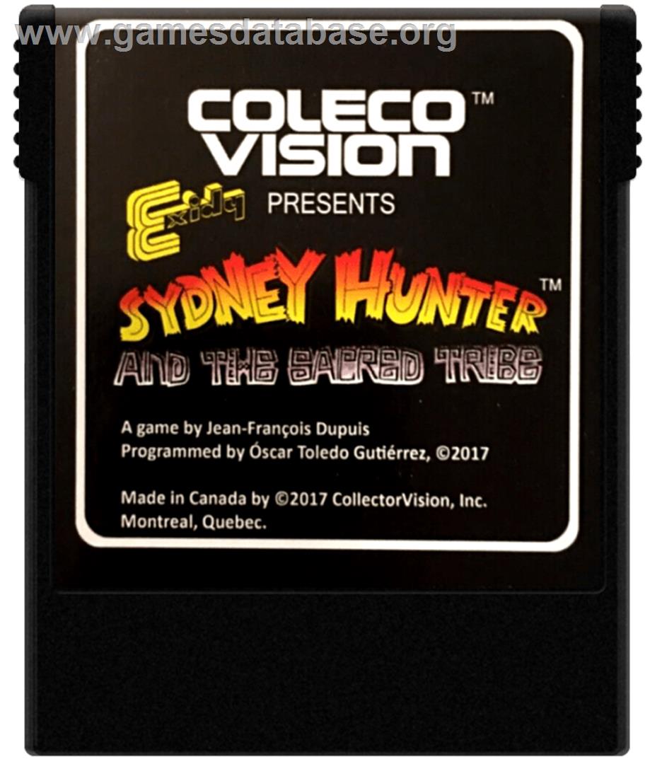Sydney Hunter and the Sacred Tribe - Coleco Vision - Artwork - Cartridge
