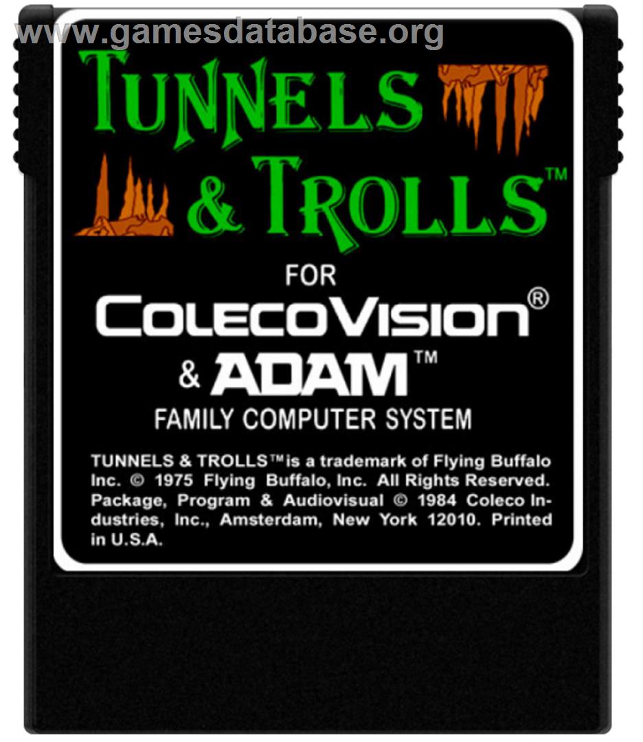 Tunnels & Trolls: Demo - Coleco Vision - Artwork - Cartridge