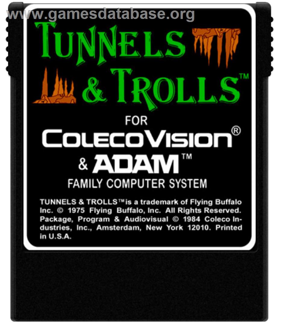Tunnels And Trolls - Coleco Vision - Artwork - Cartridge