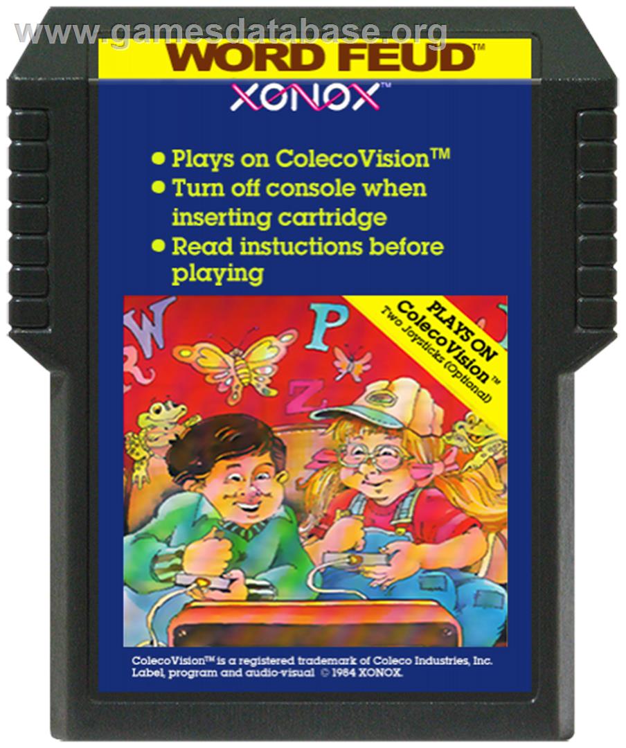 Word Feud - Coleco Vision - Artwork - Cartridge