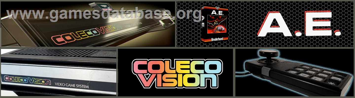 A.E. - Coleco Vision - Artwork - Marquee