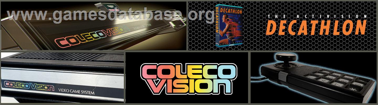 Activision Decathlon, The - Coleco Vision - Artwork - Marquee