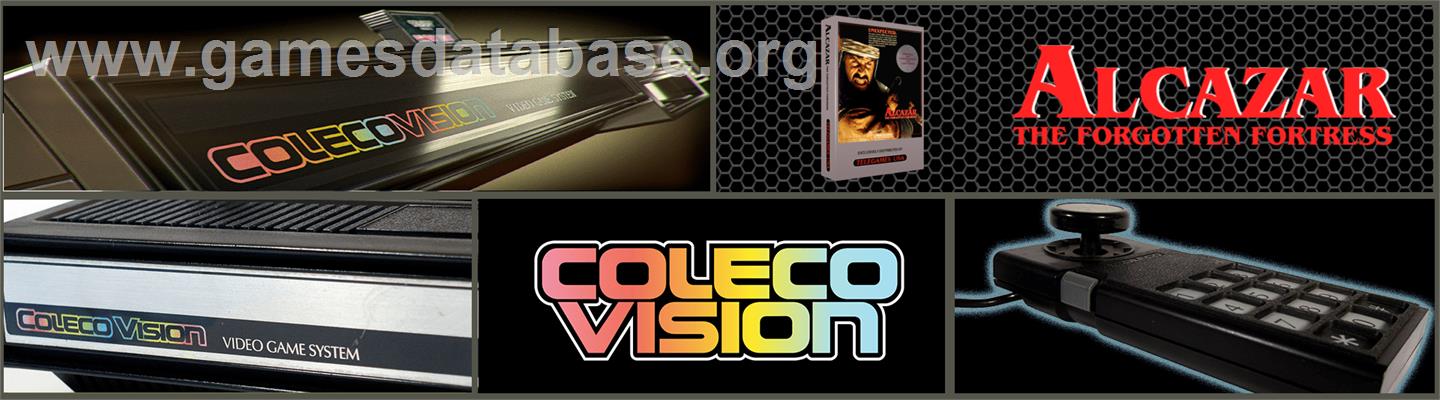 Alcazar: The Forgotten Fortress - Coleco Vision - Artwork - Marquee