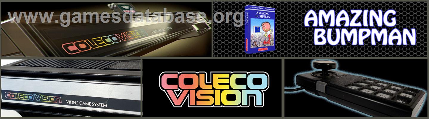 Amazing Bumpman - Coleco Vision - Artwork - Marquee