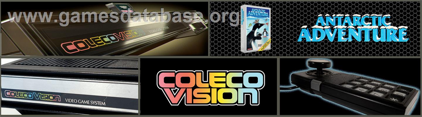 Antarctic Adventure - Coleco Vision - Artwork - Marquee