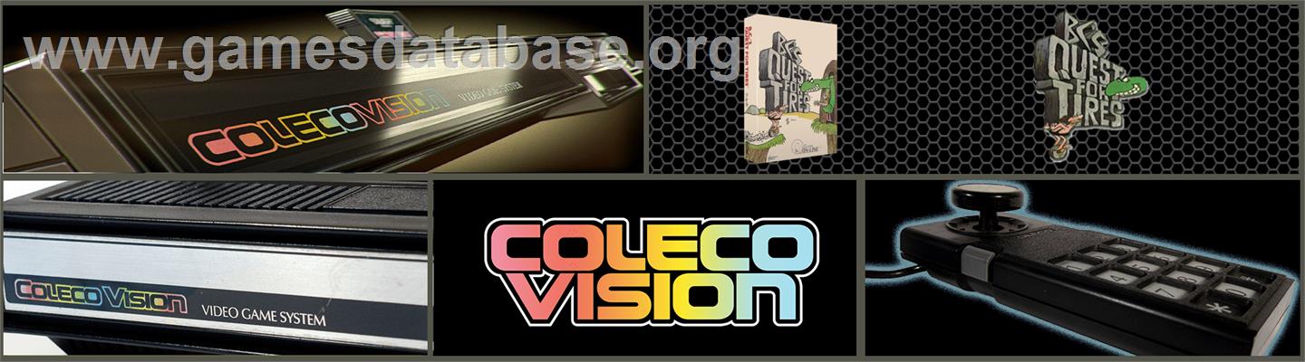 BC's Quest for Tires - Coleco Vision - Artwork - Marquee