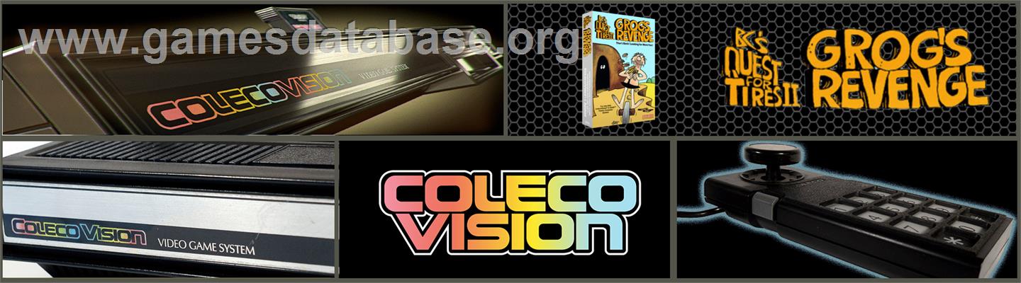 BC's Quest for Tires 2: Grog's Revenge - Coleco Vision - Artwork - Marquee
