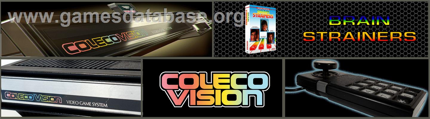 Brain Strainers - Coleco Vision - Artwork - Marquee