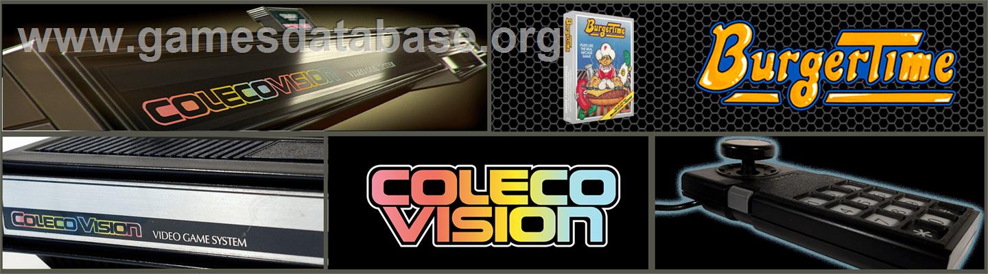 Burger Time - Coleco Vision - Artwork - Marquee
