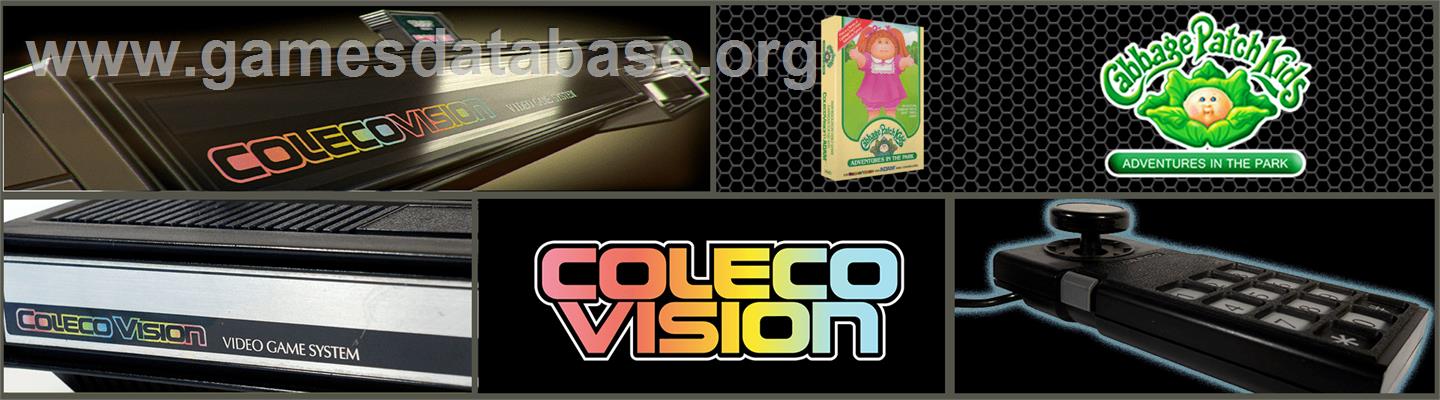 Cabbage Patch Kids Adventures in the Park - Coleco Vision - Artwork - Marquee