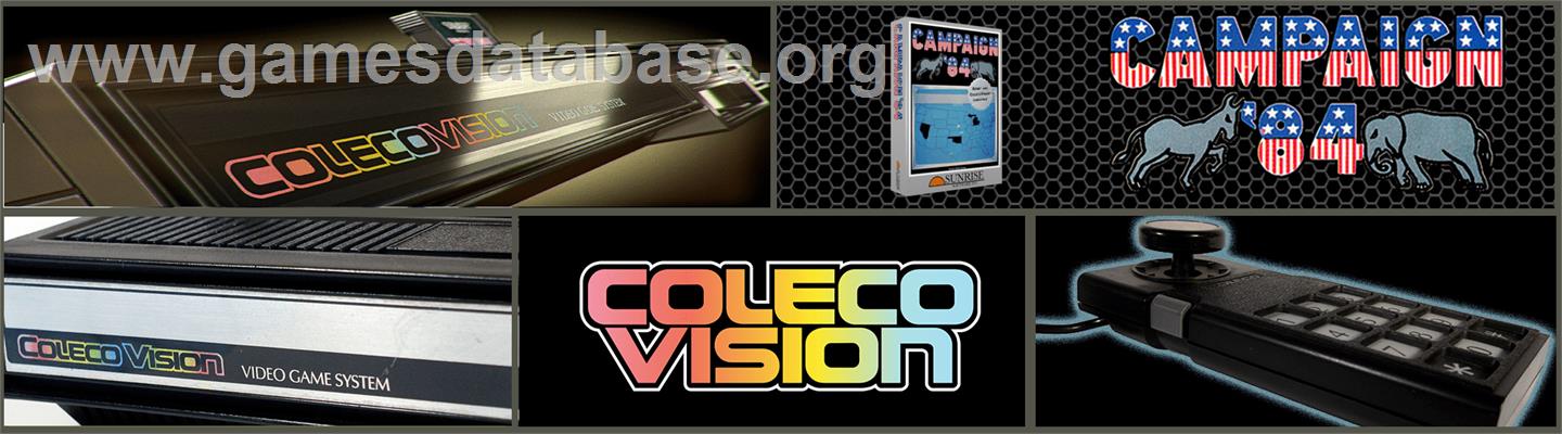 Campaign '84 - Coleco Vision - Artwork - Marquee