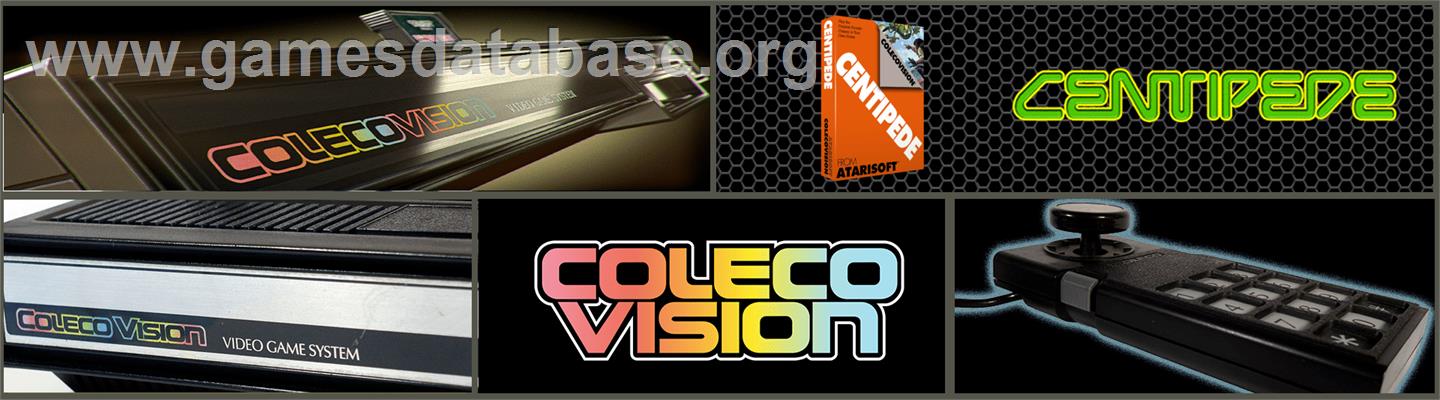 Centipede - Coleco Vision - Artwork - Marquee