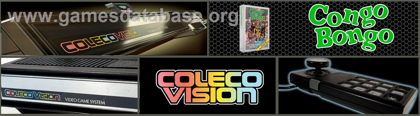 Congo Bongo - Coleco Vision - Artwork - Marquee