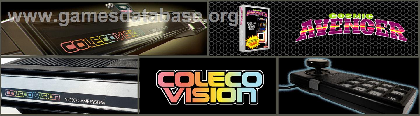 Cosmic Avenger - Coleco Vision - Artwork - Marquee