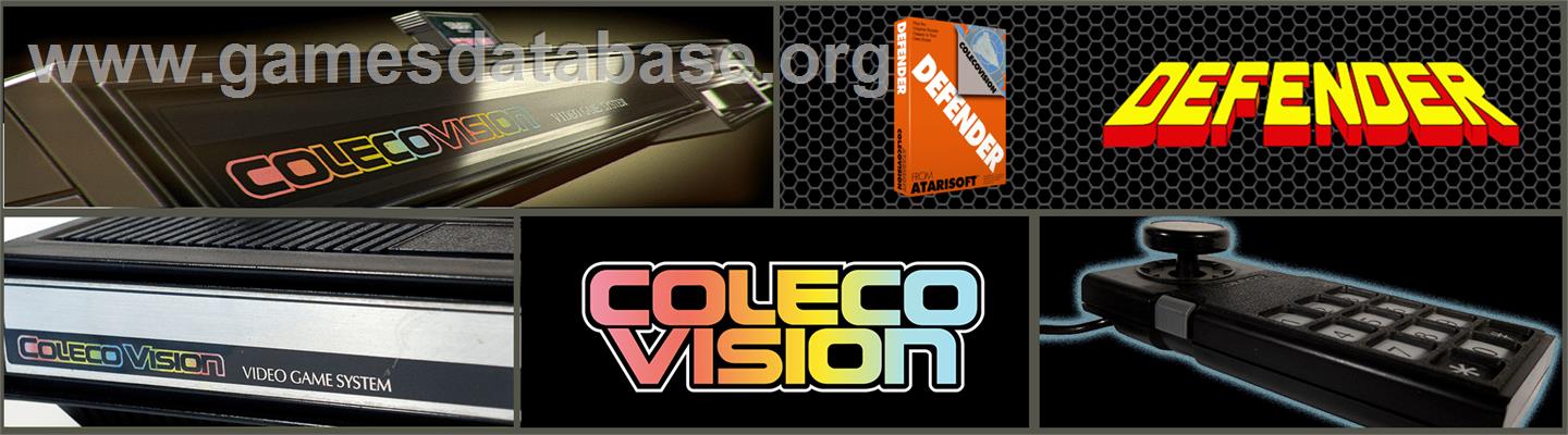 Defender - Coleco Vision - Artwork - Marquee