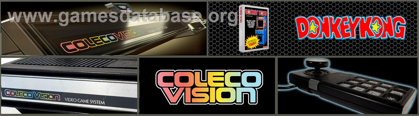 Donkey Kong Junior - Coleco Vision - Artwork - Marquee