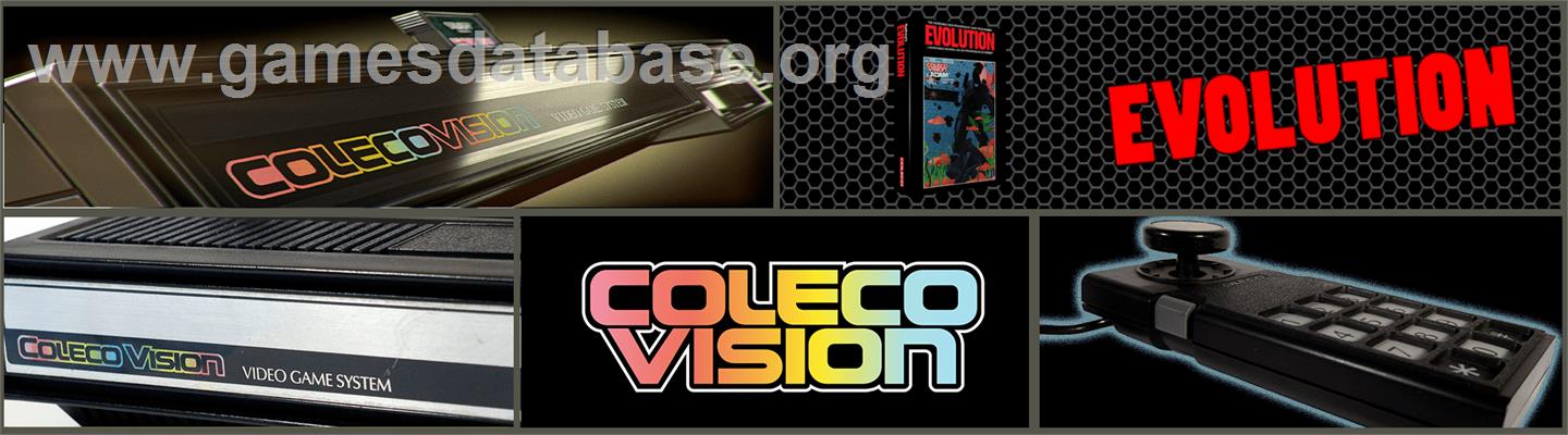 Evolution - Coleco Vision - Artwork - Marquee