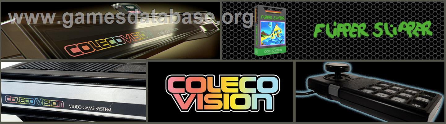 Flipper Slipper - Coleco Vision - Artwork - Marquee