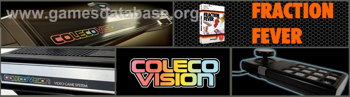 Fraction Fever - Coleco Vision - Artwork - Marquee