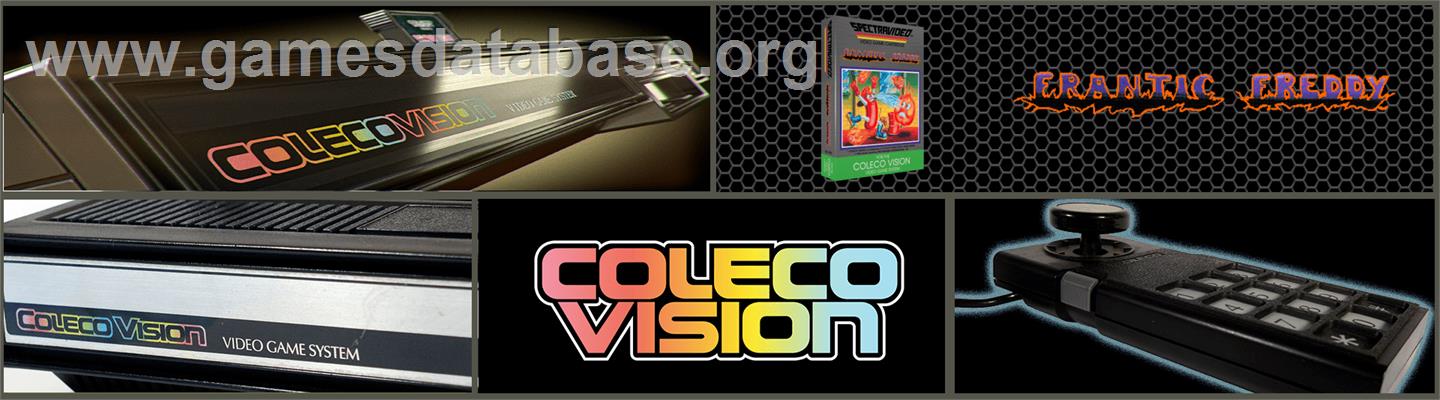 Frantic Freddy - Coleco Vision - Artwork - Marquee