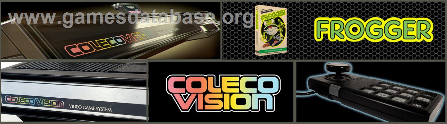 Frogger - Coleco Vision - Artwork - Marquee