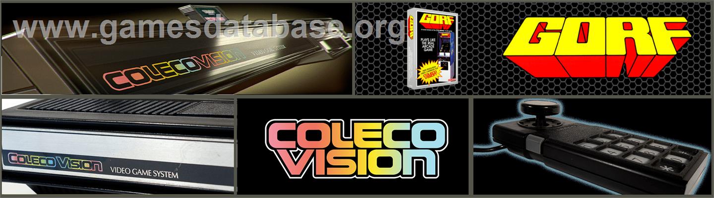 Gorf - Coleco Vision - Artwork - Marquee