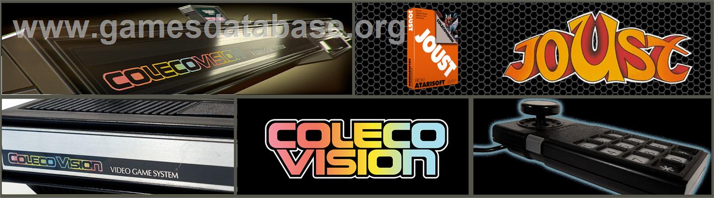 Joust - Coleco Vision - Artwork - Marquee