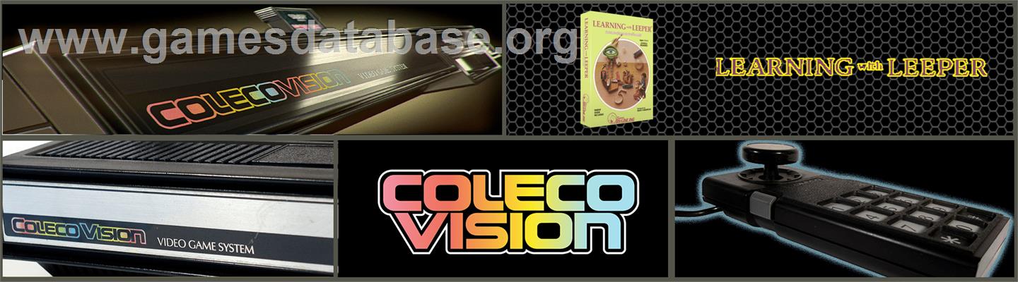 Learning with Leeper - Coleco Vision - Artwork - Marquee