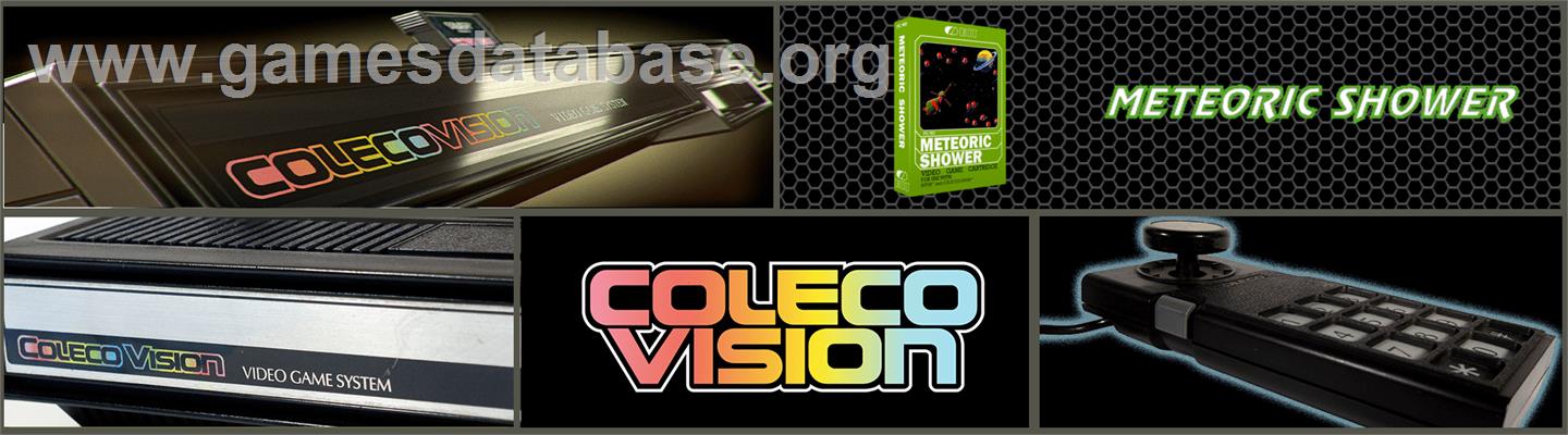 Meteoric Shower - Coleco Vision - Artwork - Marquee