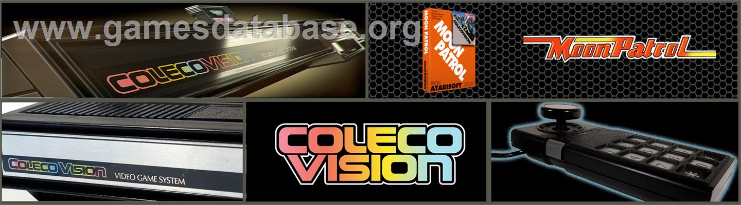 Moon Patrol - Coleco Vision - Artwork - Marquee