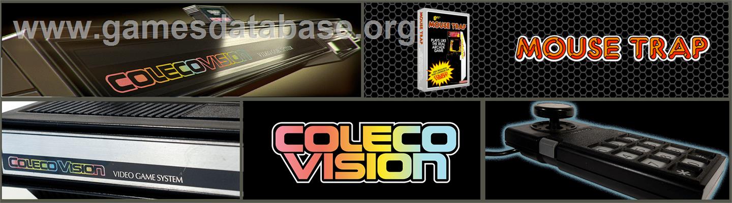 Mouse Trap - Coleco Vision - Artwork - Marquee
